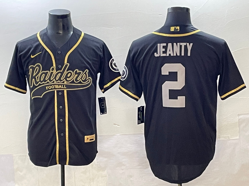 Men's Las Vegas Raiders Ashton Jeanty #2 Black Player Game Jersey