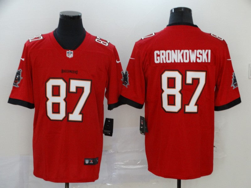 Men's Tampa Bay Buccaneers Rob Gronkowski #87 Red Game Jersey1