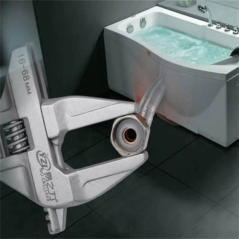 "Adjustable Wrench - Heavy-Duty Chrome Vanadium Steel"