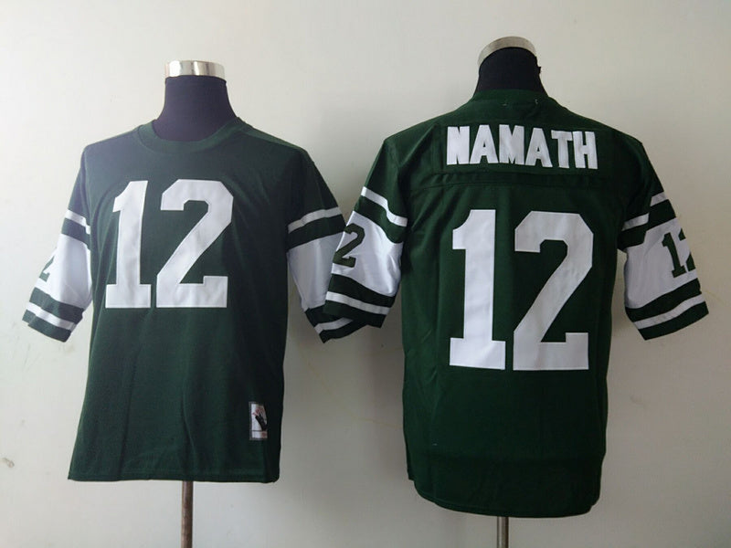 Men's New York Jets Joe Namath Green Legacy Replica Jersey1