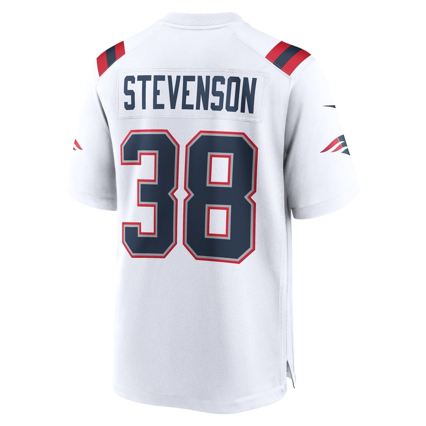 Rhamondre Stevenson New England Patriots Nike Game Jersey - White