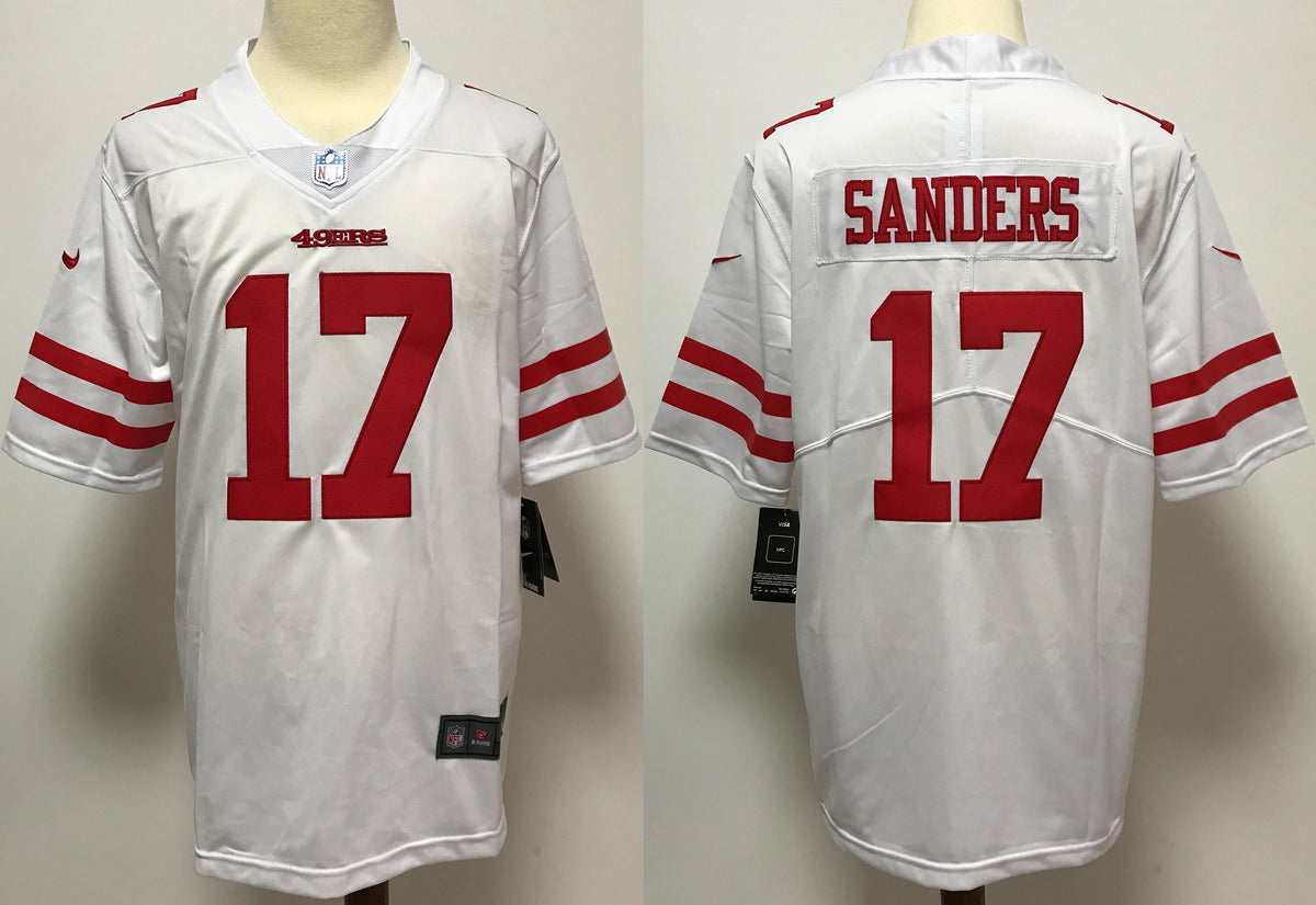 Men's San Francisco 49ers Emmanuel Sanders #17 White Game Jersey1