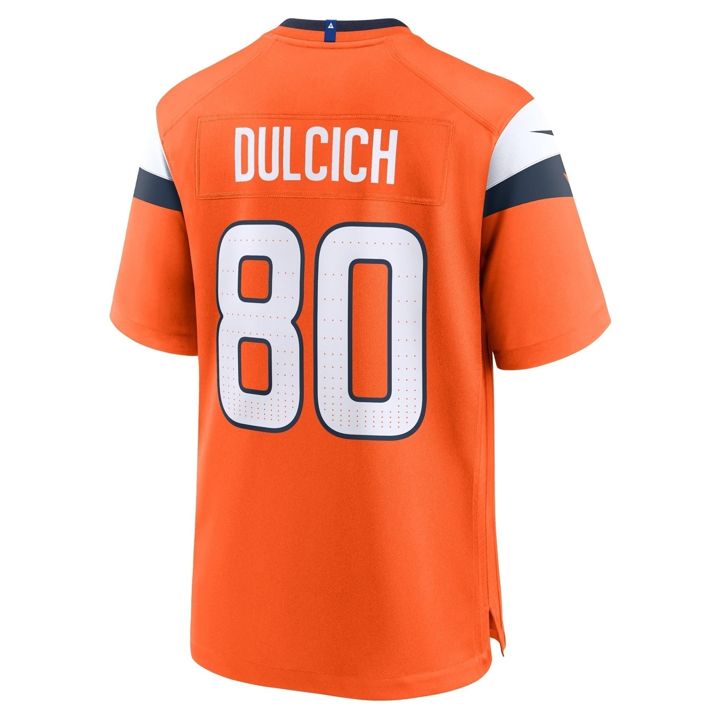 Greg Dulcich Denver Broncos Nike Team Game Jersey - Orange