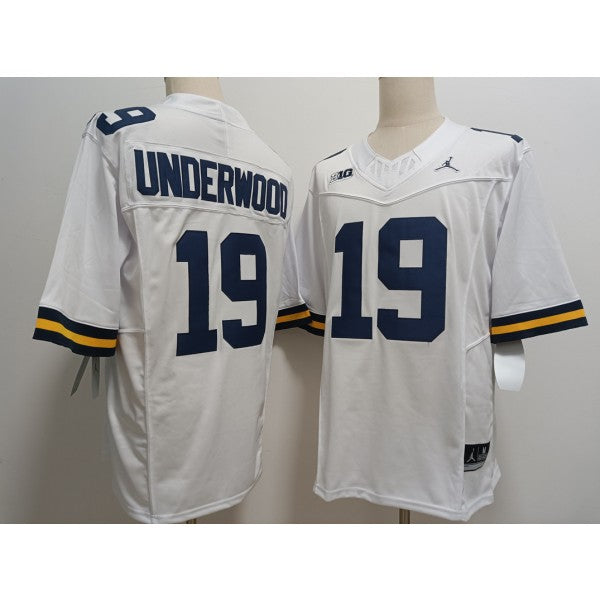 Bryce Underwood Michigan Wolverines Jersey – White