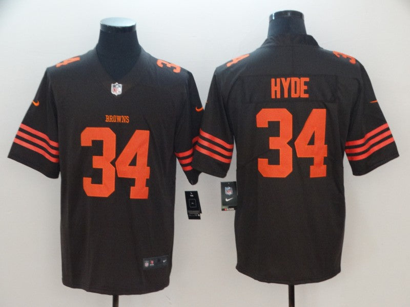Men's Cleveland Browns Robert Jackson Black Player Jersey1