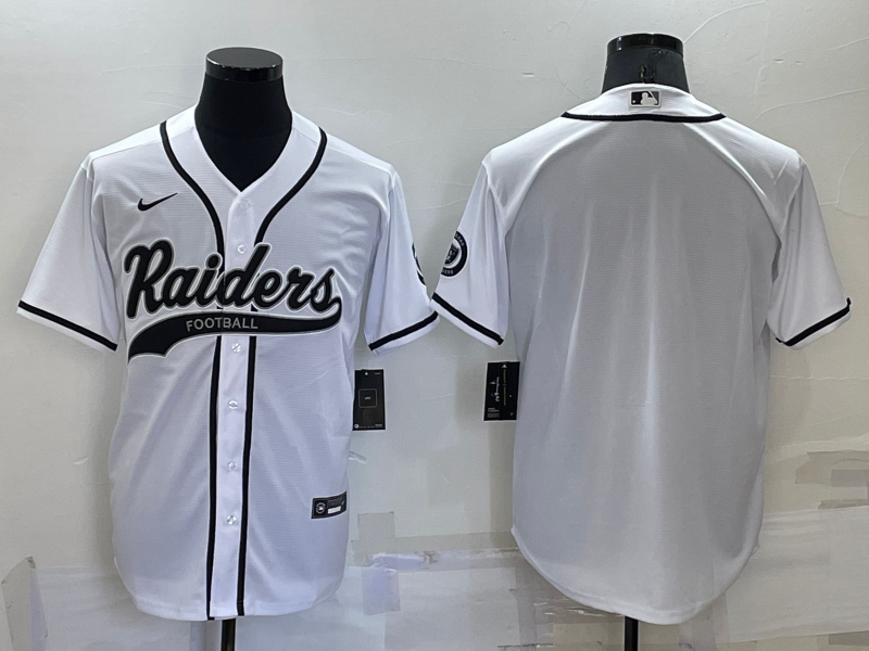 Men's Las Vegas Raiders White Blank Jersey1