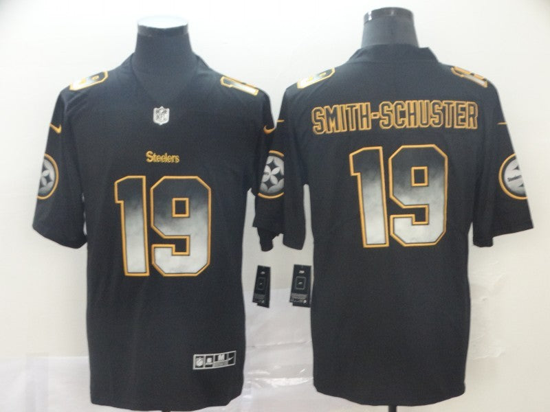 Men's Pittsburgh Steelers #19 JuJu Smith-Schuster Black Player Jersey1