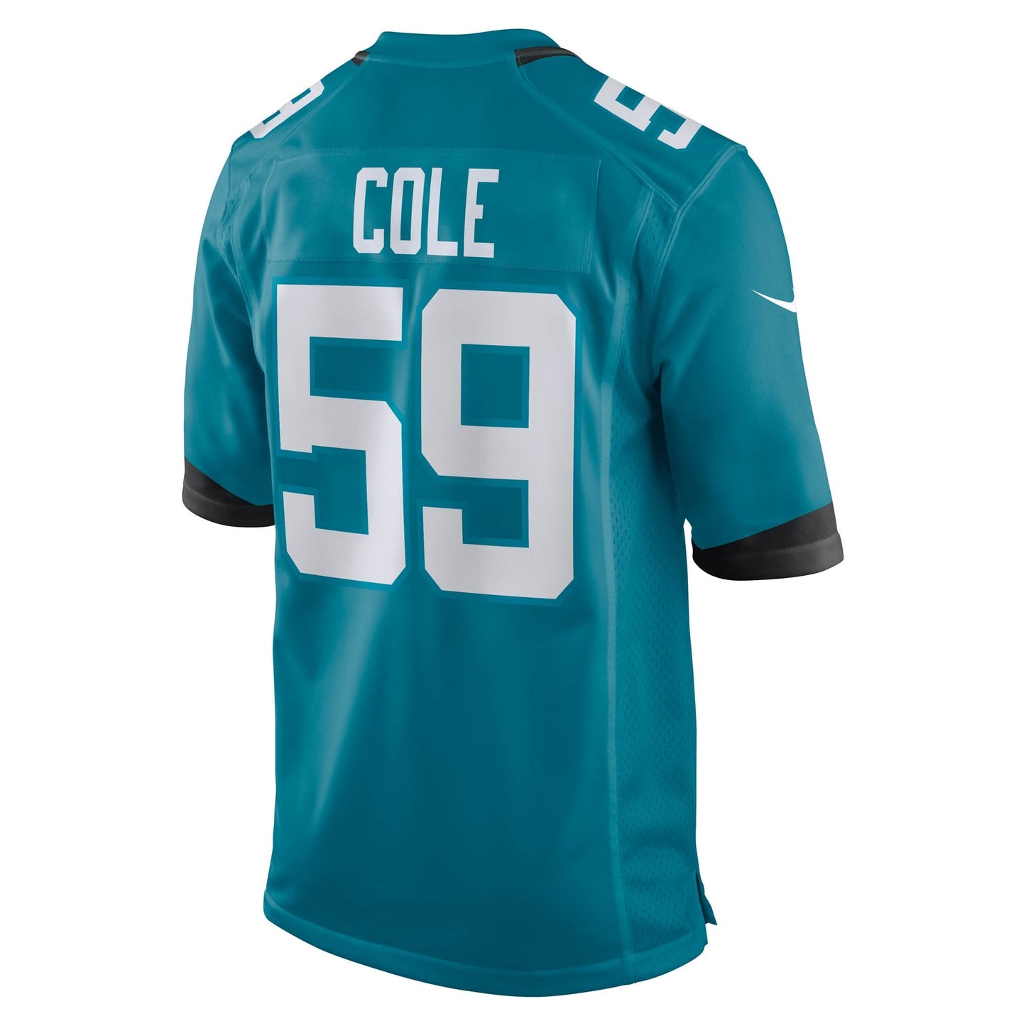 Myles Cole Jacksonville Jaguars Nike Team Game Jersey - Teal