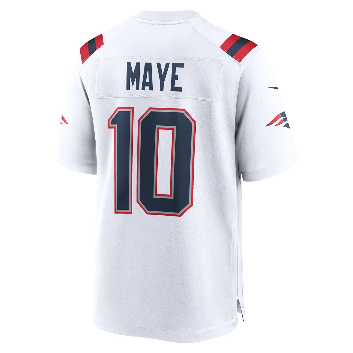 Drake Maye New England Patriots Nike Game Jersey - White