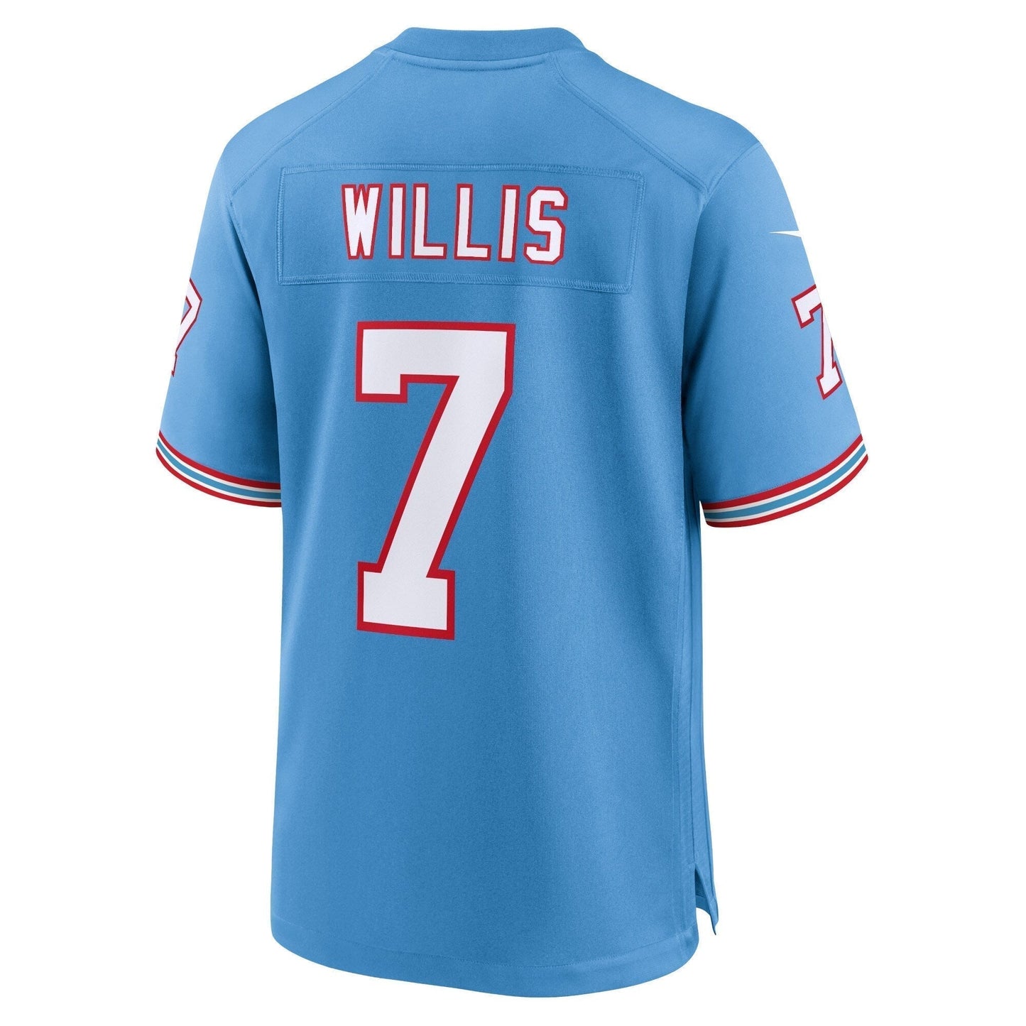 Malik Willis Tennessee Titans Nike Oilers Throwback Alternate Game Jersey - Light Blue