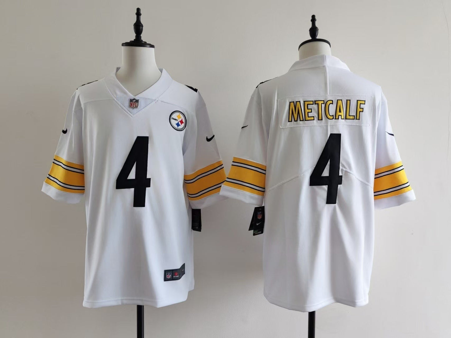 Men's Pittsburgh Steelers DK Metcalf Nike Jersey - White
