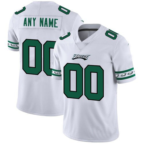 Custom1 Philadelphia Eagles White Team Logo Vapor Limited Jersey1 Stitched American Football Jerseys