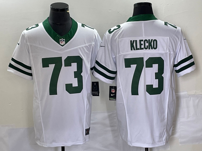 Men's New York Jets Joe Klecko #73 White Legacy Vapor F.U.S.E. Limited Jersey1