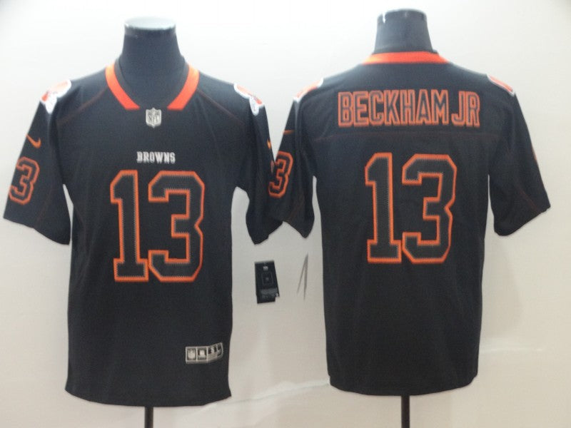 Men's Cleveland Browns Odell Beckham Jr. Black Authentic Game Jersey1