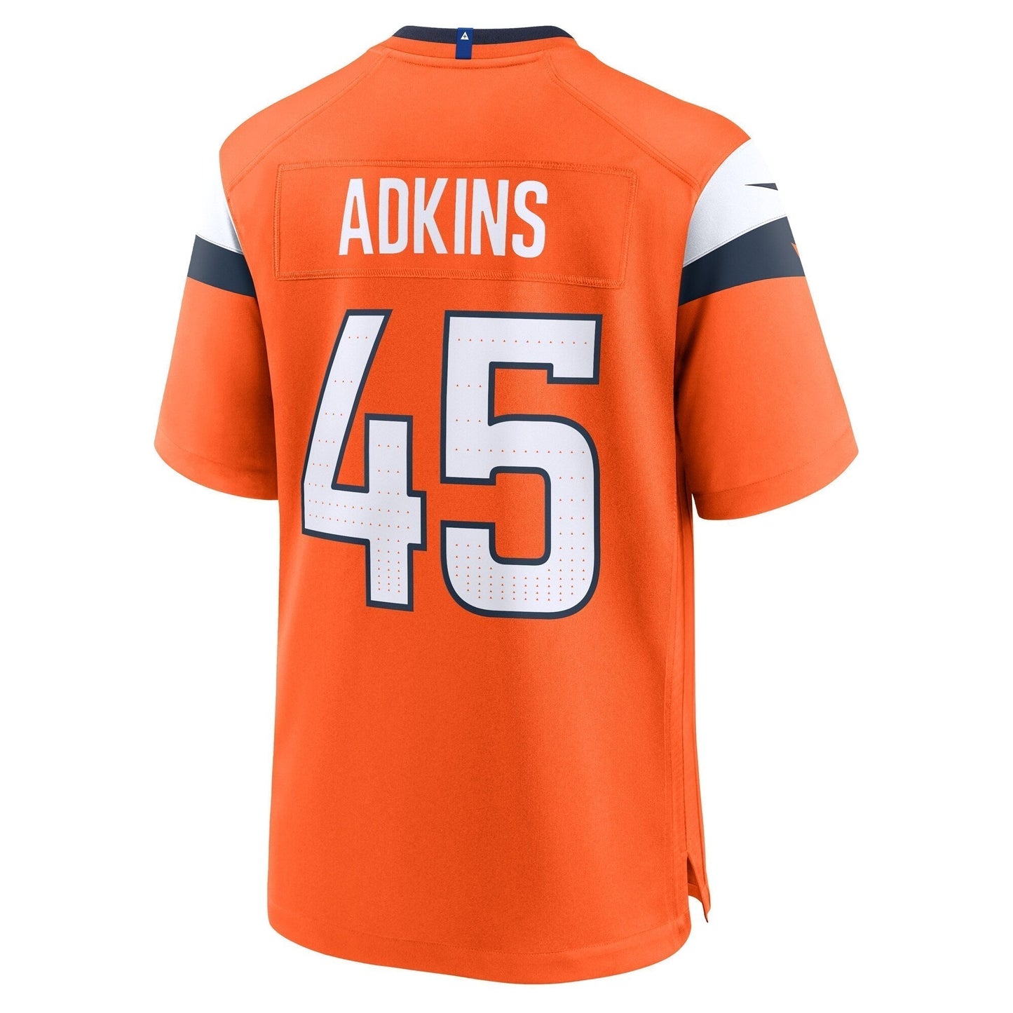Nate Adkins Denver Broncos Nike Team Game Jersey - Orange