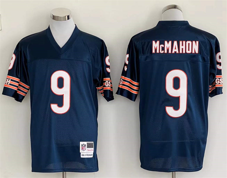 Men's Chicago Bears Jim McMahon Navy Legacy Replica Jersey1
