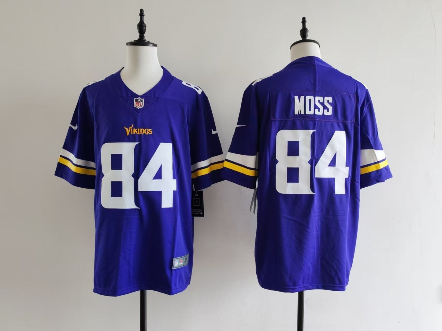 Men's Minnesota Vikings Randy Moss Nike Jersey - Purple#84