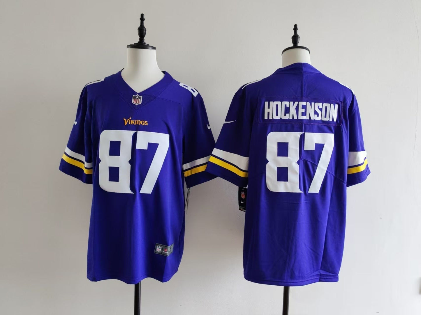 Men's Minnesota Vikings T.J. Hockenson Nike Jersey - Purple#87