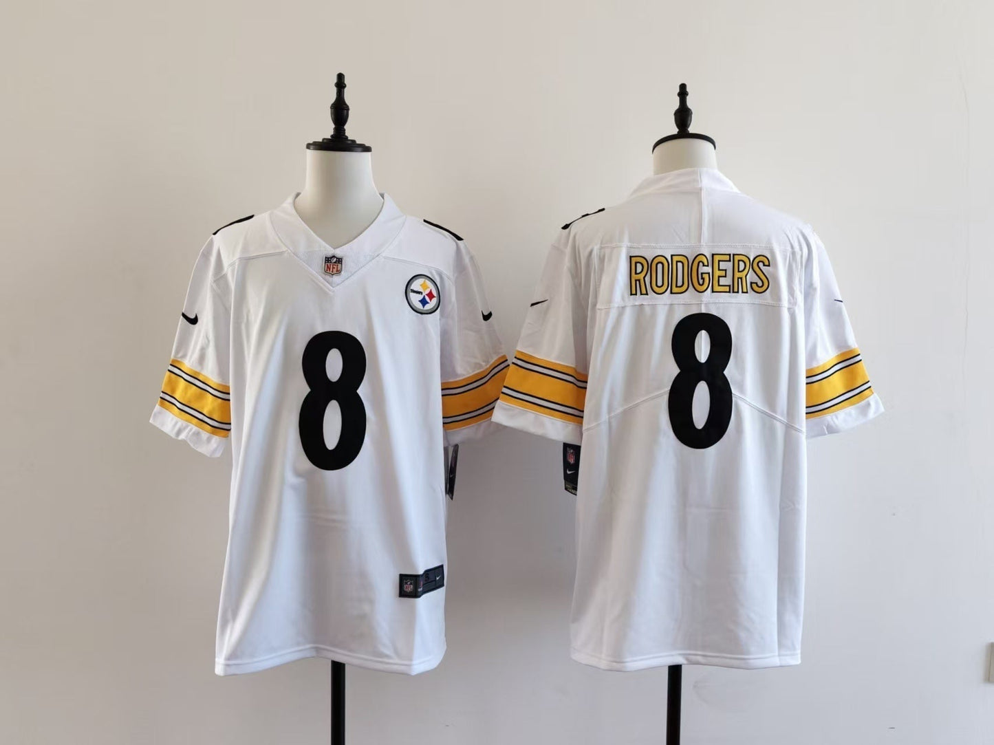 Men's Pittsburgh Steelers Aaron Rodgers Nike Jersey - White
