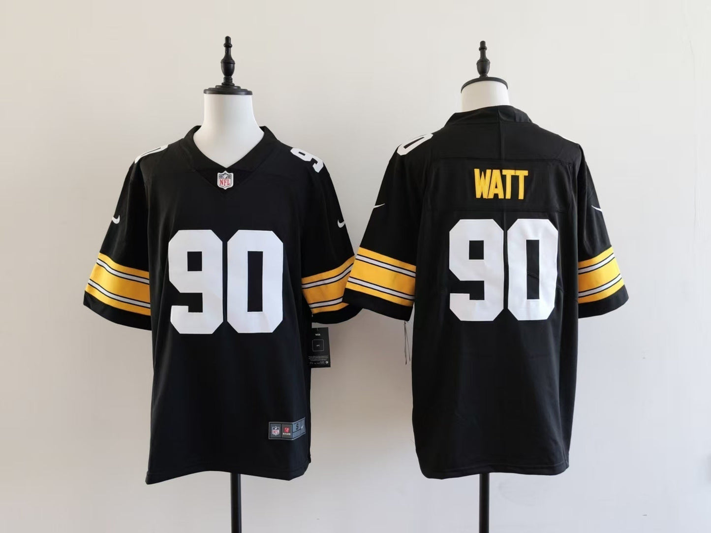 Men's Pittsburgh Steelers T.J. Watt Nike Jersey - Black -No team logo