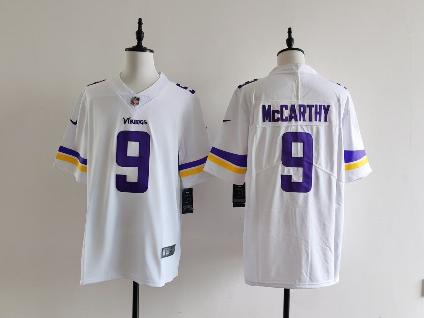 Men's Minnesota Vikings J.J. McCarthy Nike Jersey - White#9