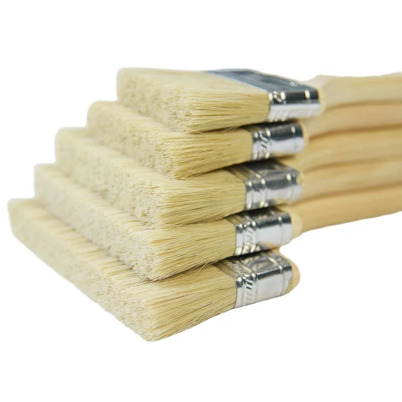 2 Inch Natural Bristle Fine Paint Brush with Wooden Handle for Wall Paint DIY Grade OEM 3-Year Warranty