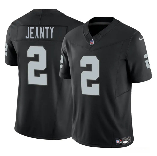 Men's Las Vegas Raiders Ashton Jeanty Nike Black Vapor F.U.S.E. Limited Jersey