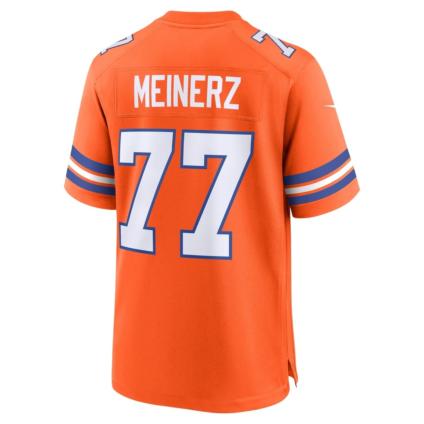 Quinn Meinerz Denver Broncos Nike Mile High Collection 1977 Throwback Game Jersey - Orange