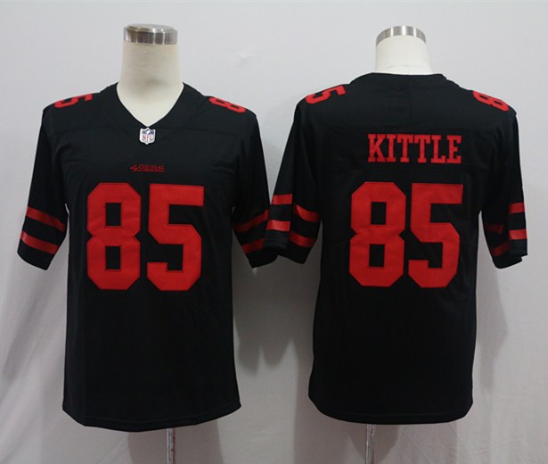 Men's San Francisco 49ers George Kittle #85 Black Game Jersey1