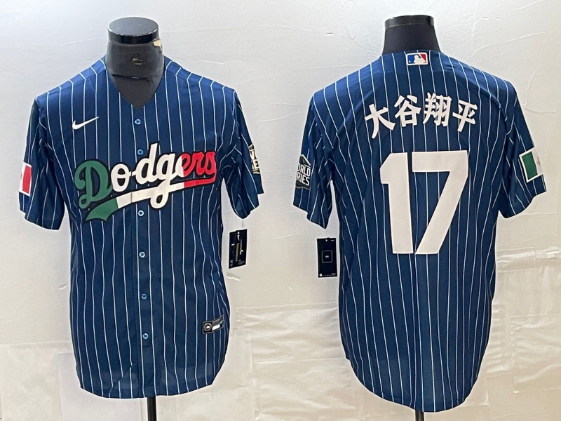 Men's Los Angeles Dodgers Shohei Ohtani #17 Royal Team Jersey1