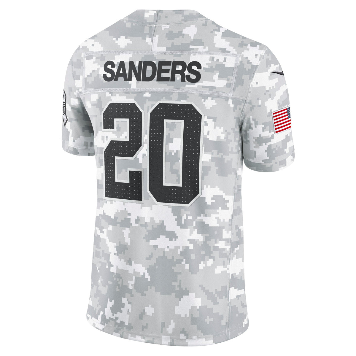 Barry Sanders Detroit Lions Nike 2024 Salute to Service Retired Limited Jersey - Arctic Camo