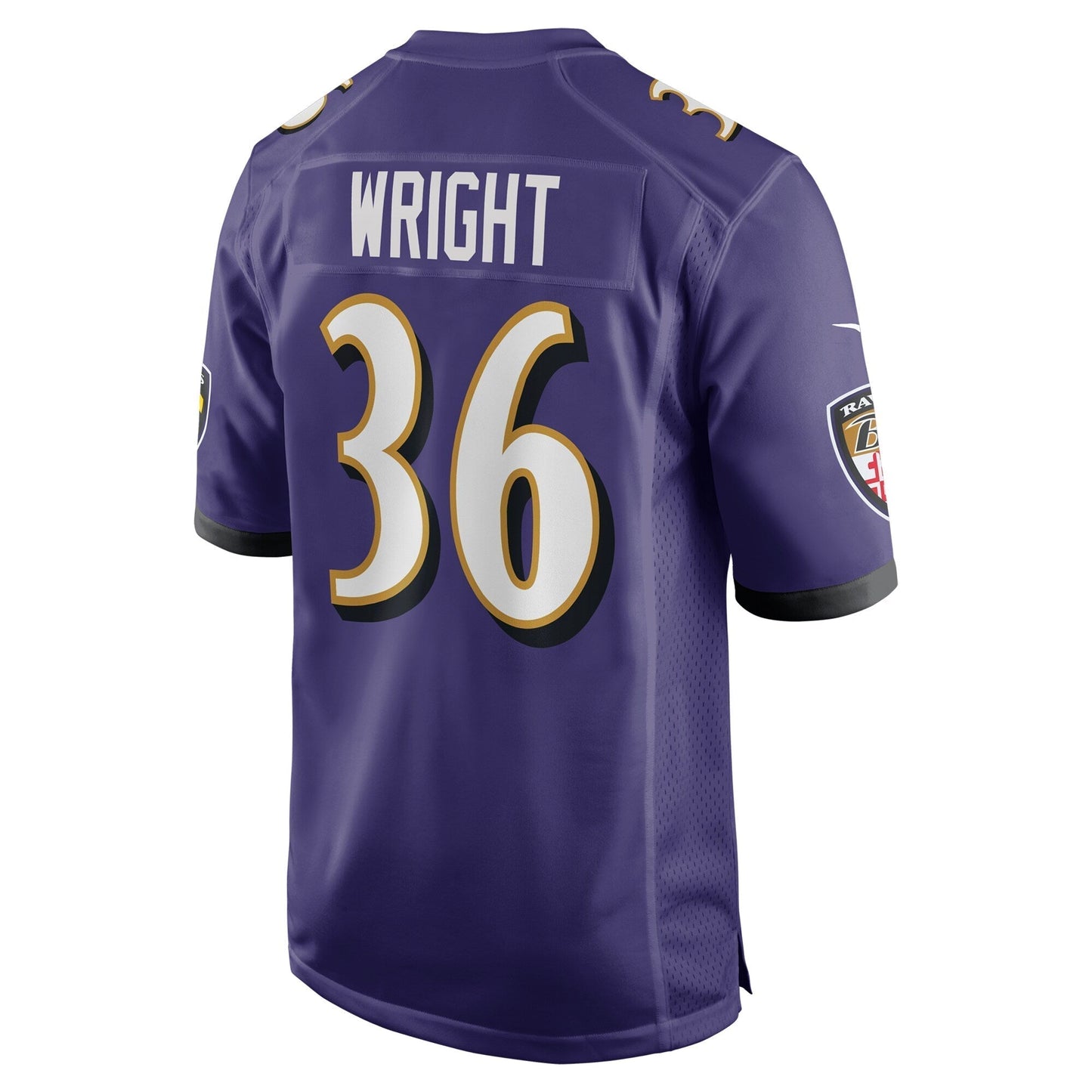 Owen Wright Baltimore Ravens Nike Team Game Jersey - Purple