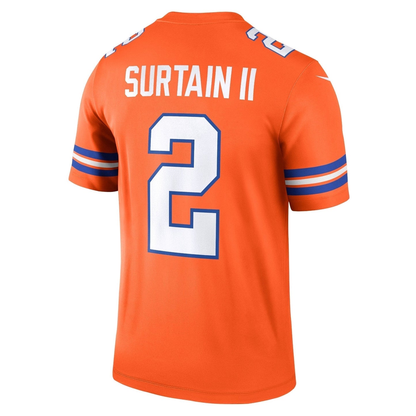 Patrick Surtain II Denver Broncos Nike Mile High Collection 1977 Throwback Legend Jersey - Orange