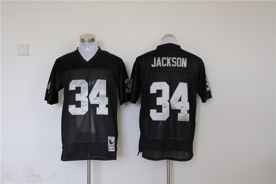Men's Oakland Raiders Bo Jackson Black Legacy Replica Jersey1