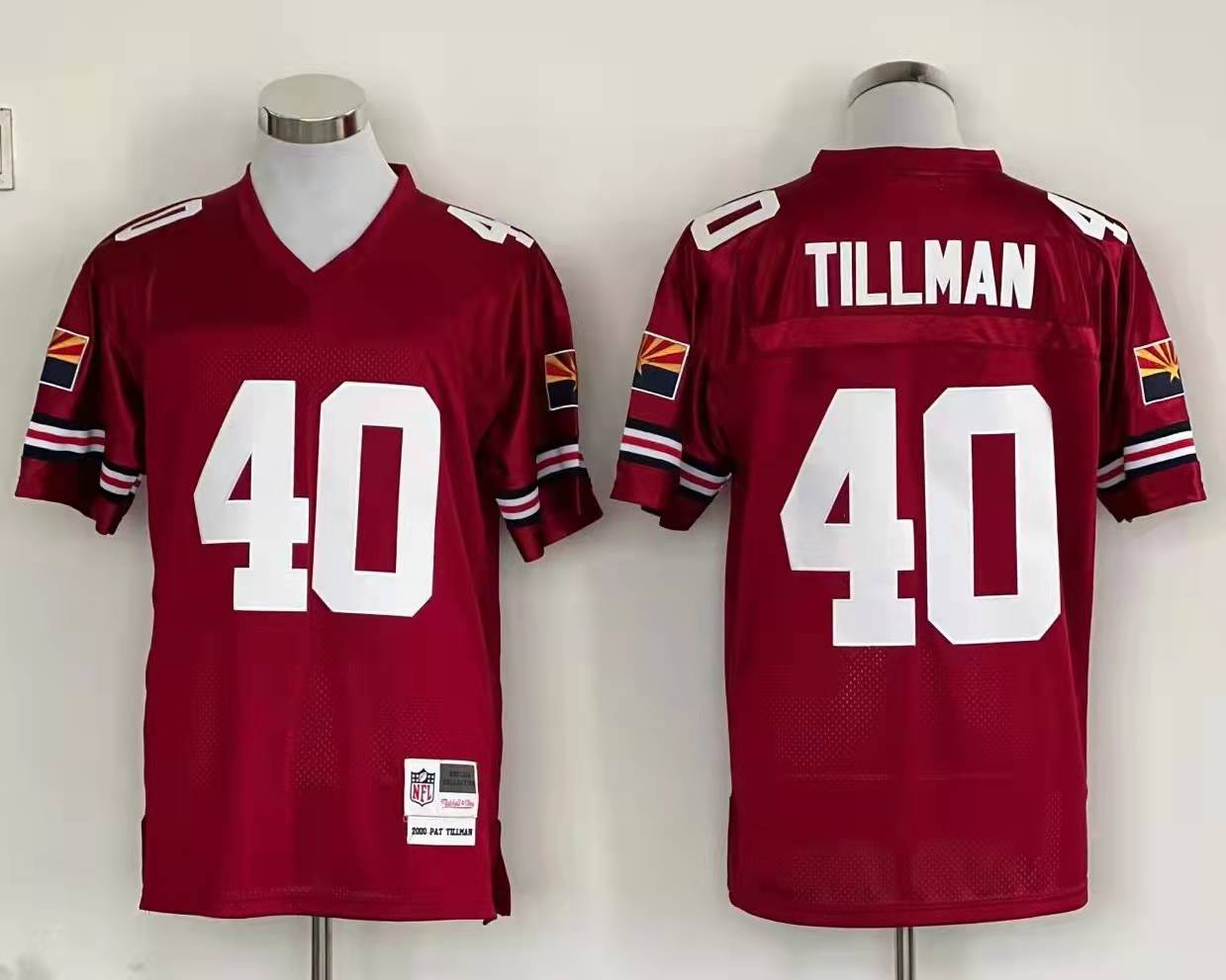 Men's Arizona Cardinals Pat Tillman Cardinal Legacy Replica Jersey1