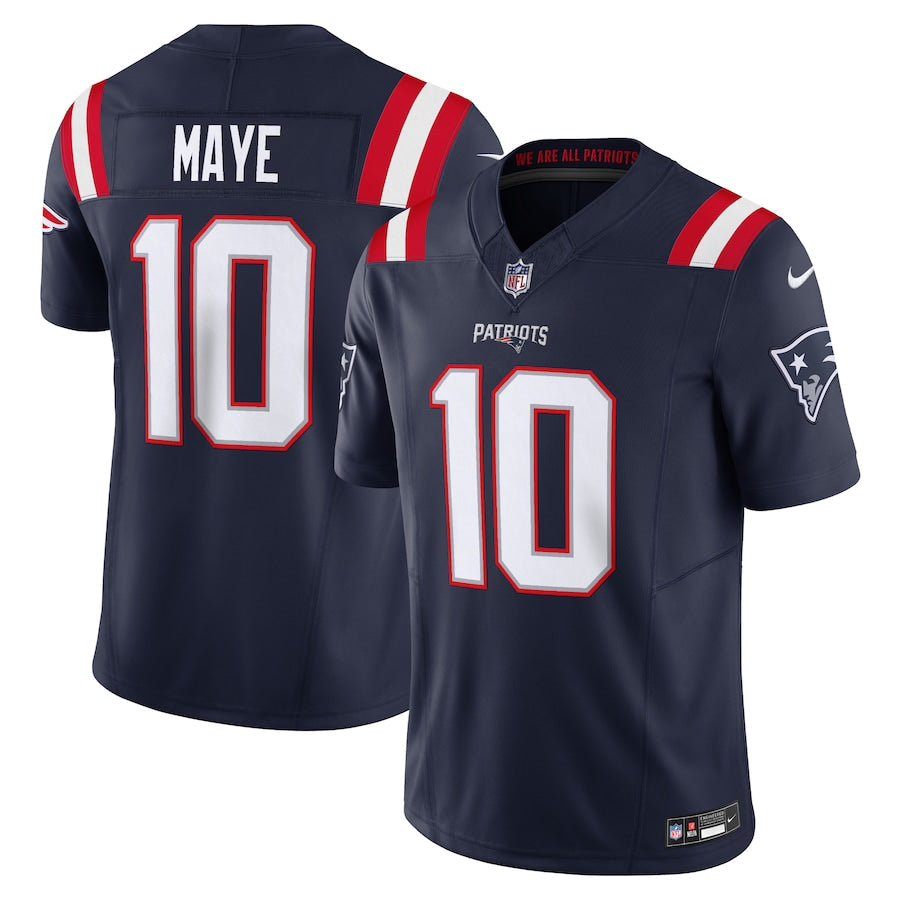 Drake Maye New England Patriots Jersey - Navy