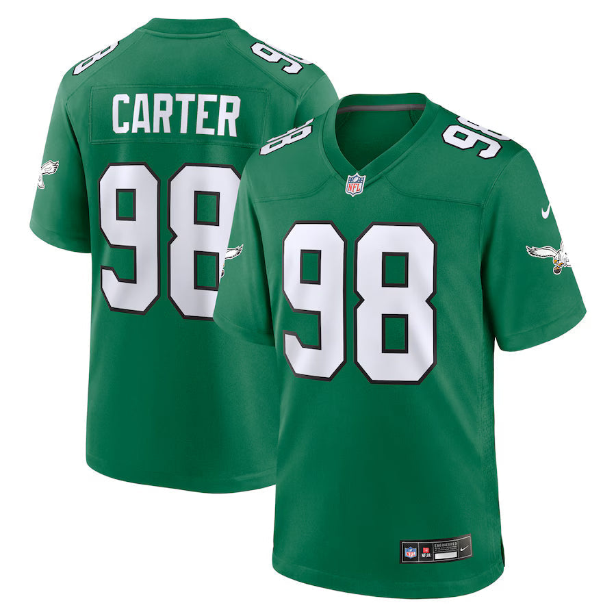 Jalen Carter Philadelphia Eagles Alternate Jersey - Kelly Green