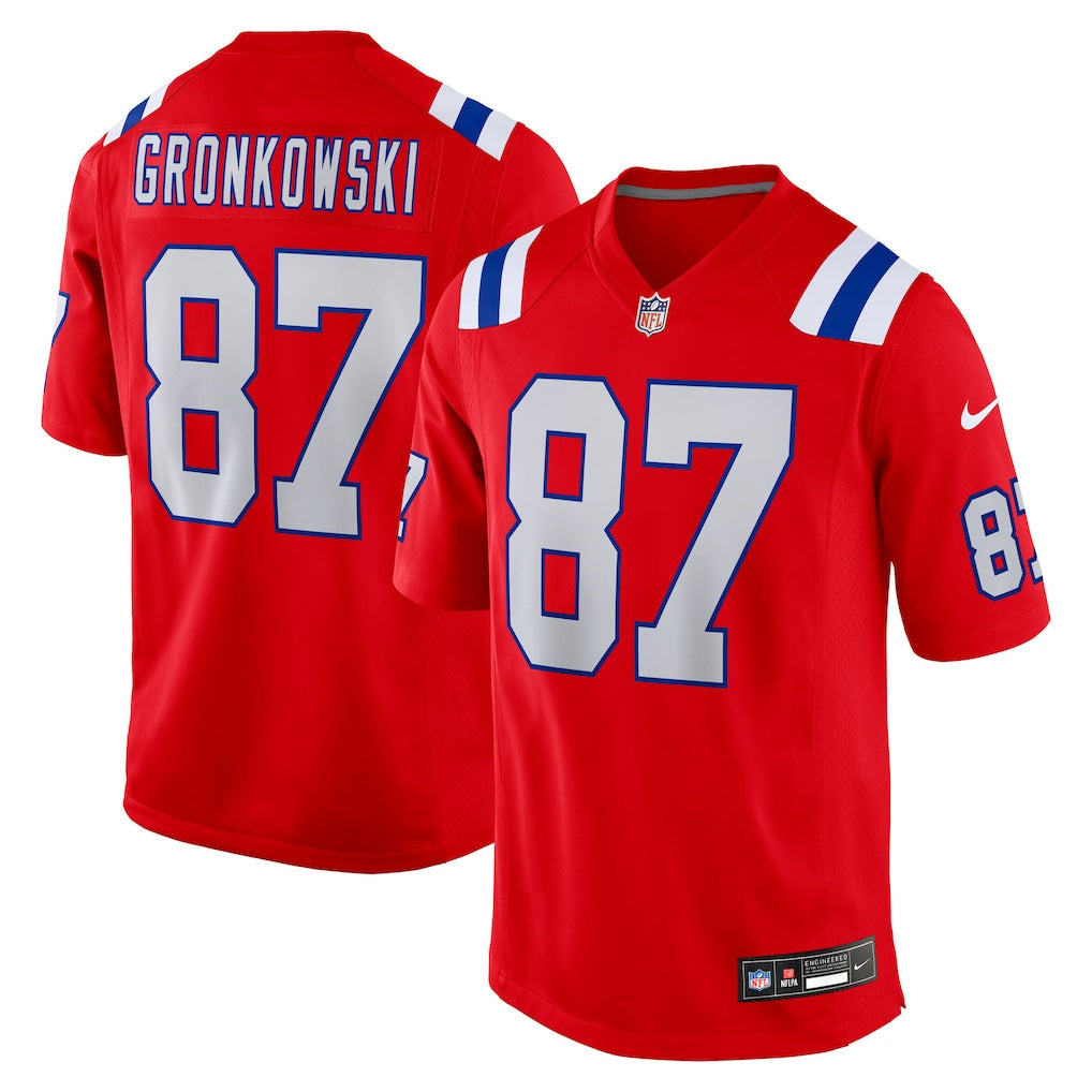 Rob Gronkowski New England Patriots Alternate Retired Player Jersey - Red