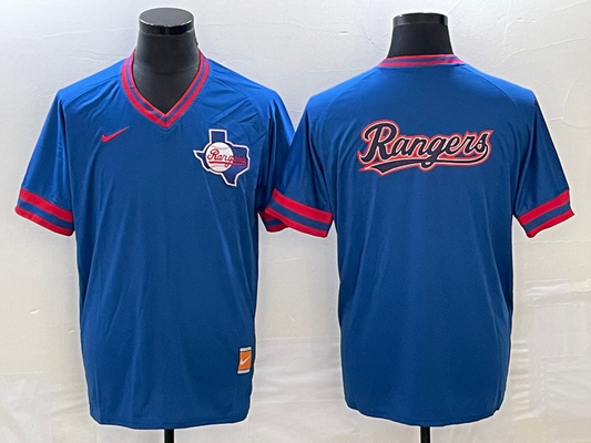 Men's Texas Rangers Blue Replica Player Jersey1