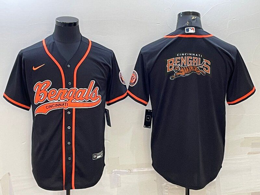 Men's Cincinnati Bengals Black Fashion Jersey2