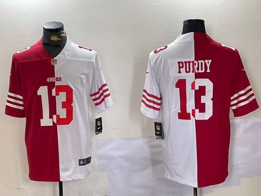 Men's San Francisco 49ers Brock Purdy #13 Scarlet/White Game Player Jersey1