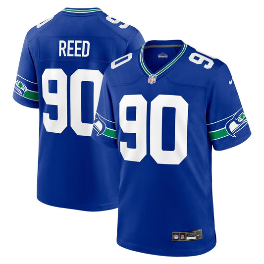Jarran Reed Seattle Seahawks Nike Throwback   Game Jersey - Royal