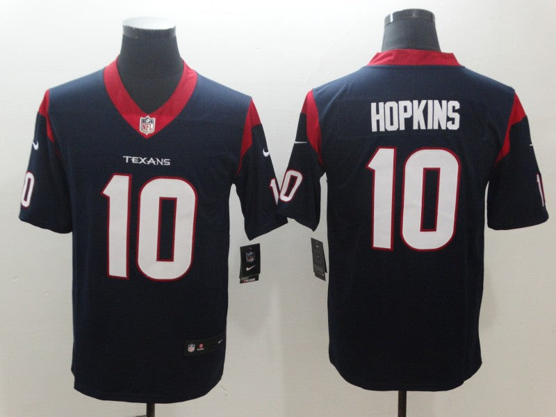 Men's Houston Texans DeAndre Hopkins #10 Navy Game Jersey1