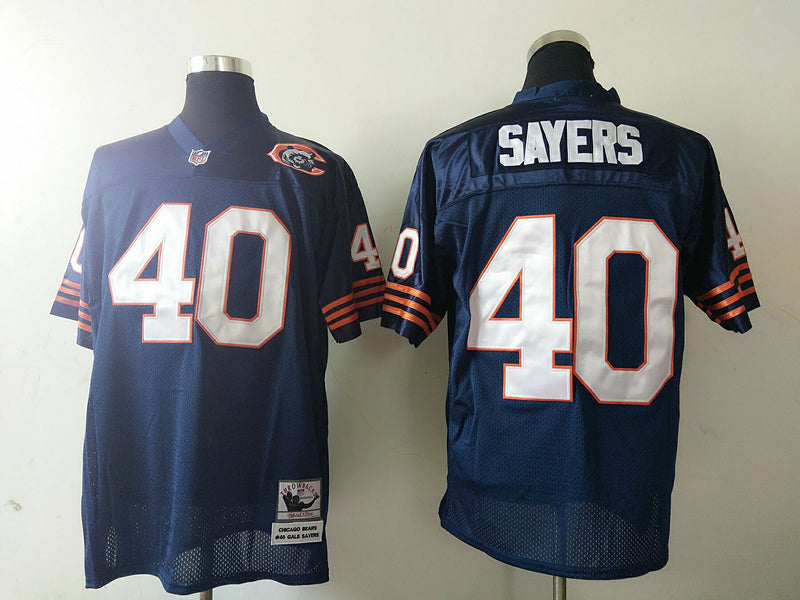 Men's Chicago Bears Gale Sayers  Navy Legacy Replica Player Jersey1