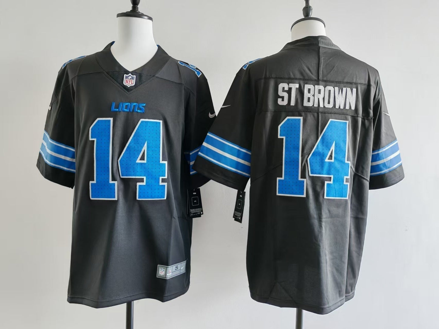 Men's Detroit Lions Amon-Ra St. Brown Jersey -  Black