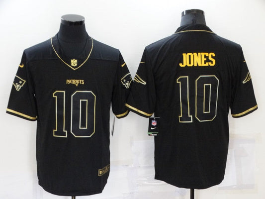 Men's New England Patriots Mac Jones #10 Black Game Jersey1
