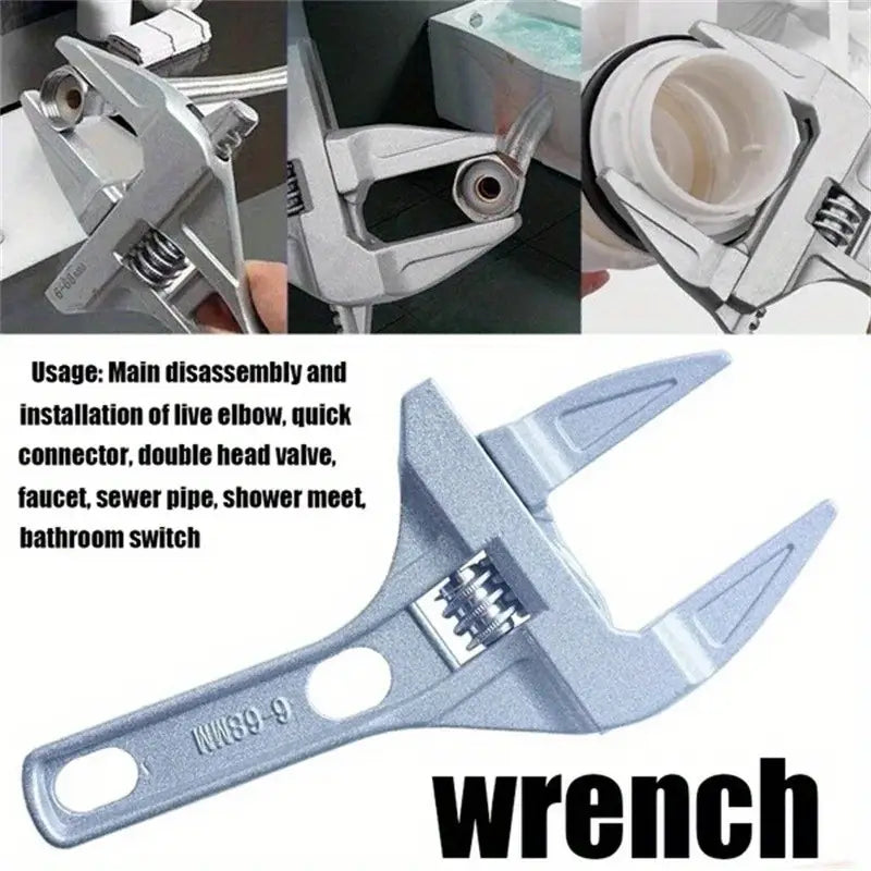 "Adjustable Wrench - Heavy-Duty Chrome Vanadium Steel"