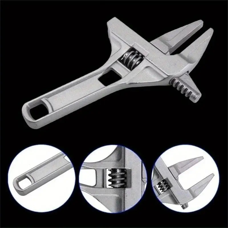 "Adjustable Wrench - Heavy-Duty Chrome Vanadium Steel"