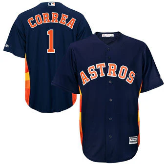 Carlos Correa  Men's Houston Astros Navy Alternate Cool Base Player Jersey