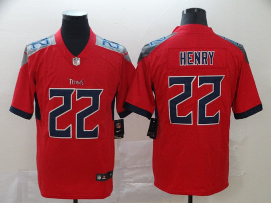 Men's Tennessee Titans Derrick Henry #22 Red Inverted Legend Jersey1